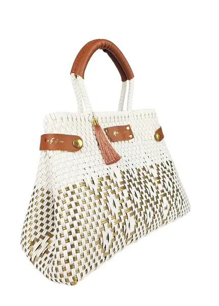 Less Pollution Convertible Handbag- French Gold