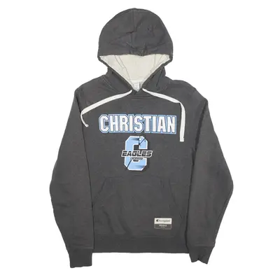 CHAMPION Eagles Lacrosse USA Hoodie Grey Pullover Mens S