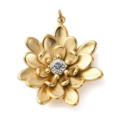 316 Stainless Steel Rhinestone Pendants
