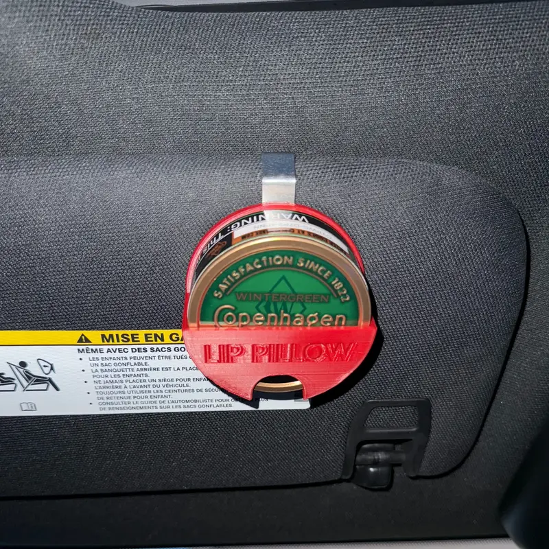 Zolster Copenhagen Grizzly Skoal Vehicle Sun Visor Holster - 3D Printed Car Organizer with Secure Clip & One-Hand Access - Av...