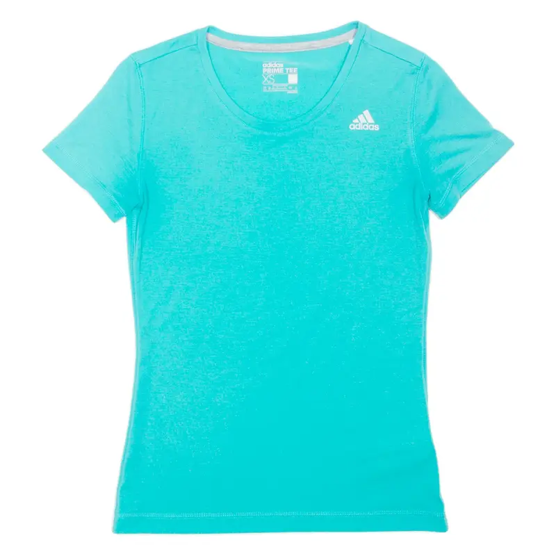 ADIDAS Womens T-Shirt Blue XS