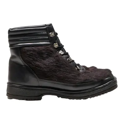 REX Lace-Up Boots Brown Synthetic Womens UK 5