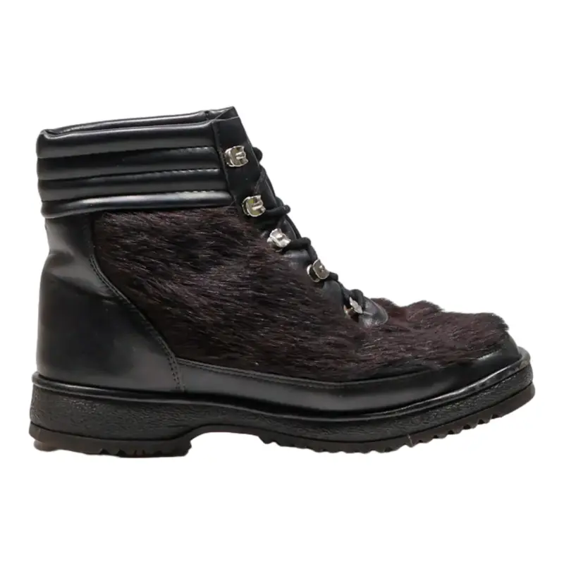 REX Lace-Up Boots Brown Synthetic Womens UK 5