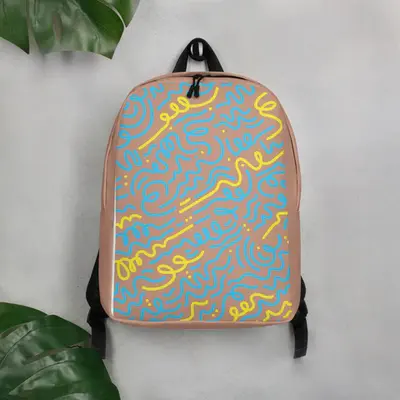 Abstract Whimsy Minimalist Backpack