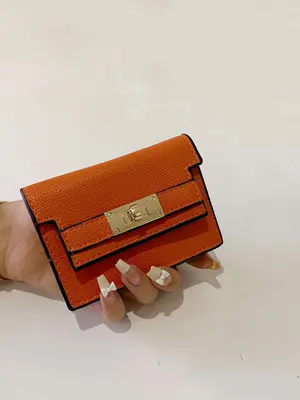 Women's Solid Color Card Holder, Debit Card Covers, Fashionable Small Pu Leather Wallet, Casual All-match Commuter Card Cases...