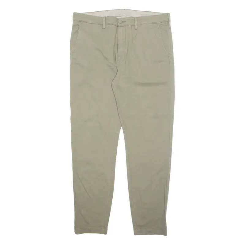 LEVI'S Chino Mens Trousers Green Regular Tapered W38 L34