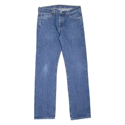 LEVI'S 501 Mens Jeans Blue Regular Straight W33 L34