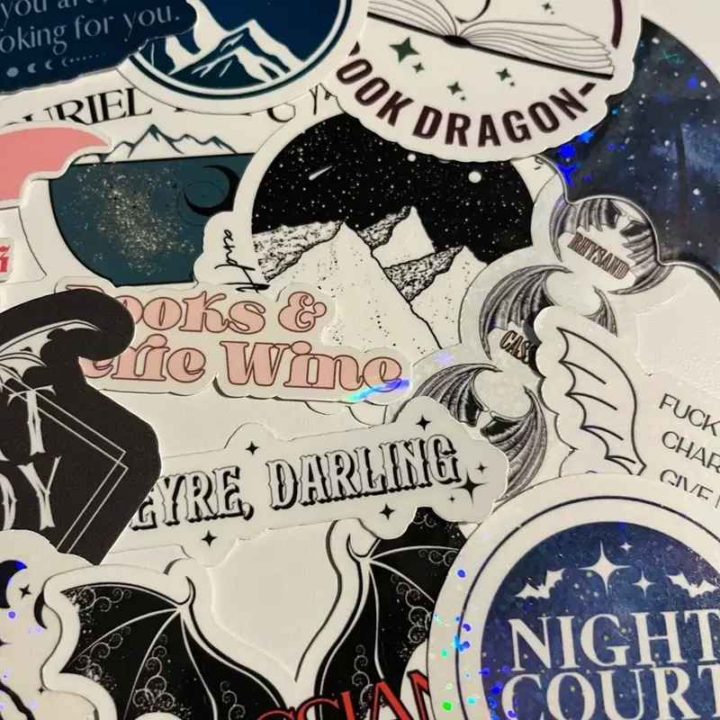 ACOTAR Sticker Set – 5, 10, or 15 pack – Officially Licensed Merch - ACOTAR - A Court of Thorns and Roses Merch - Decorat...