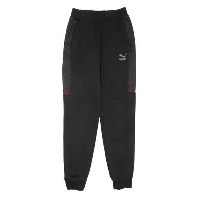 PUMA Mens Joggers Black Tapered XS W24 L29