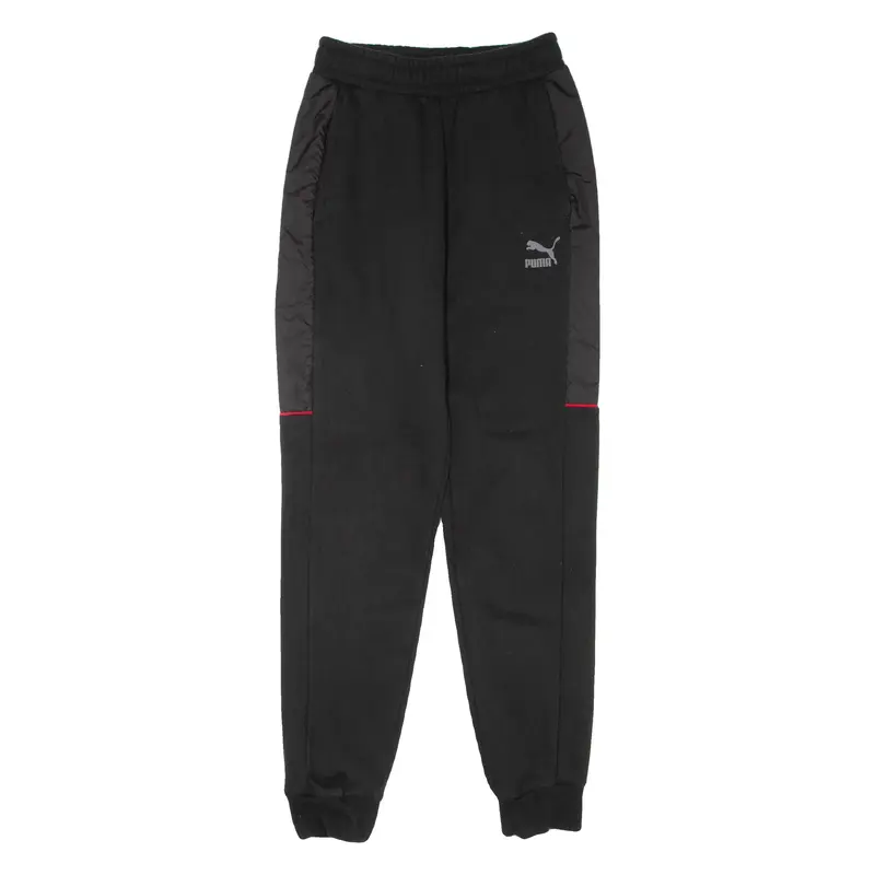 PUMA Mens Joggers Black Tapered XS W24 L29