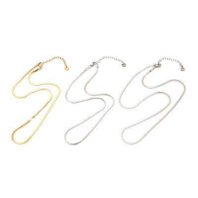 304 Stainless Steel Snake Chain Necklaces