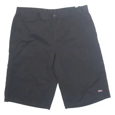 DICKIES Mens Workwear Shorts Black L W36