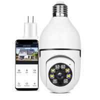 1080P Light bullb camera,Wireless WiFi Outdoor Home IP Camera E27 360 Degree Panoramic,Motion Detection and Alarm,Two-Way Aud...