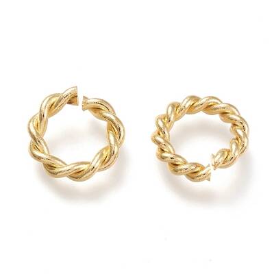 Brass Twisted Jump Rings