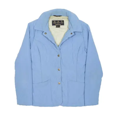 BARBOUR Quilted Jacket Blue Womens UK 8