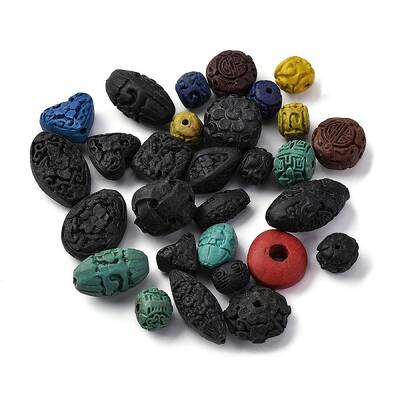 Cinnabar Beads