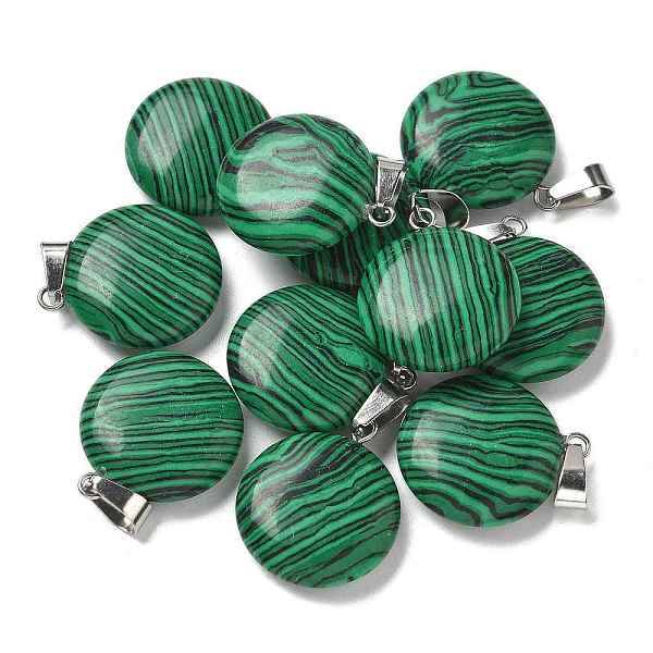 Synthetic Malachite Pendants
