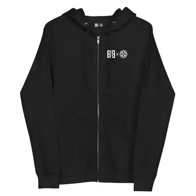 Shintoscilation hoodie with zip black - size: XL