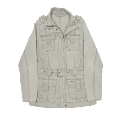 BARBOUR Belted Jacket Grey Womens UK 8