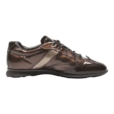 HOGAN Sneaker Trainers Brown Leather Mens UK 6
