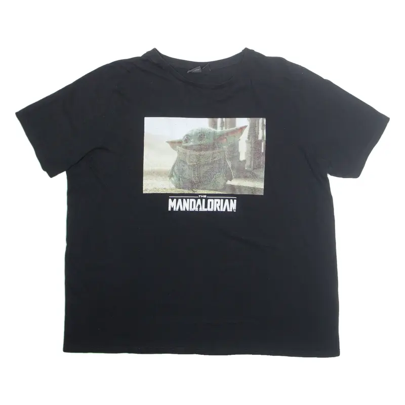 STAR WARS Mandalorian Mens T-Shirt Black 2XL
