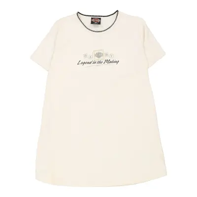 Harley Davidson T-Shirt - Small Beige Cotton | Size: small
