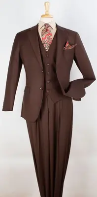 Formal Outfit Royal Diamond Men's 3 Pc Executive Suit Classic Business Formal
