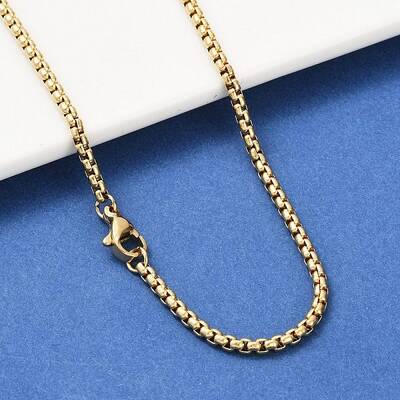 304 Stainless Steel Box Chain Necklaces