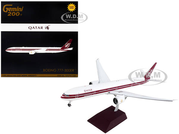 Boeing 777-300ER Commercial Aircraft with Flaps Down \