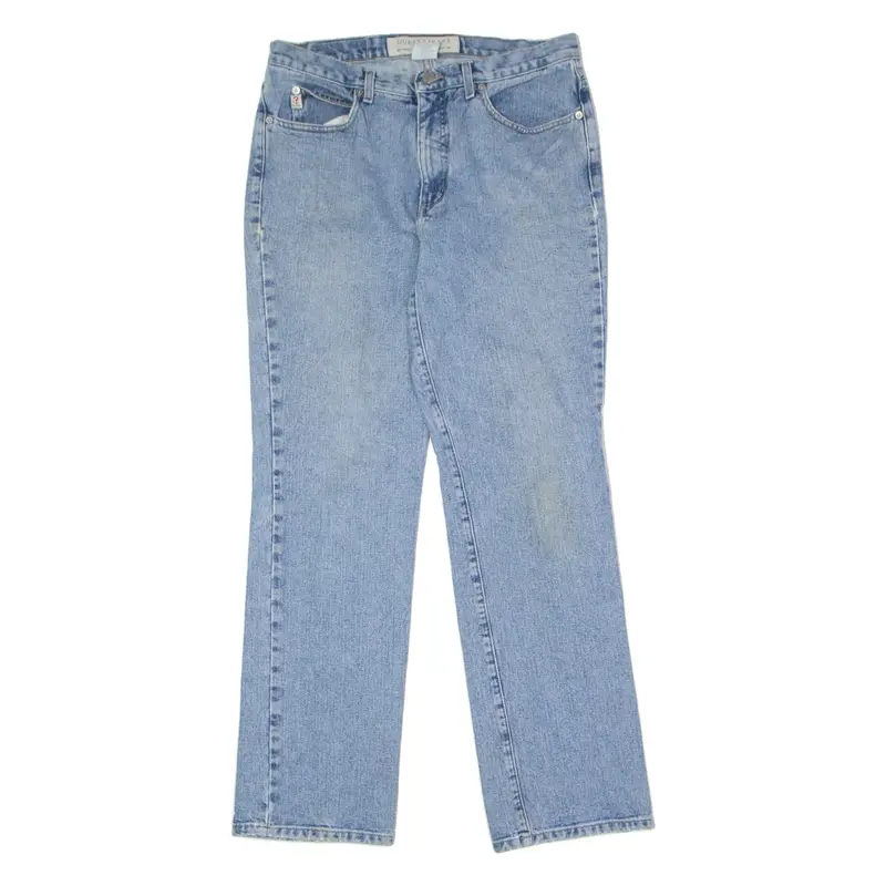 GUESS Low Rise Womens Jeans Blue Regular Bootcut Stone Wash W32 L30