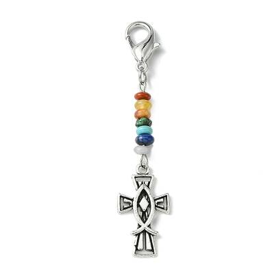Alloy Enamel Cross Pendant Decorations