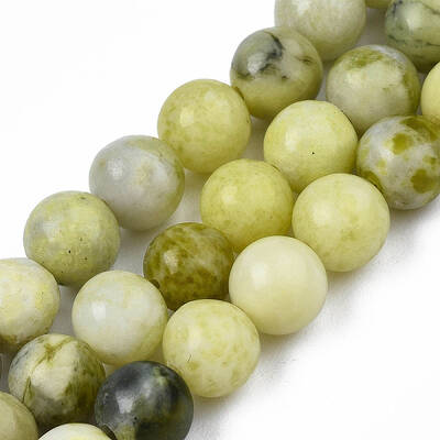 Natural Yellow Mustard Jasper Beads Strands