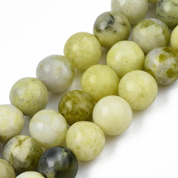 Natural Yellow Mustard Jasper Beads Strands