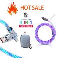 Mokongfu 120W 4in1 Charger Cable,LED Fast Charge Cable,Electronic Sanity charger with USB A and Type C,for iPhone 15/16 and S...