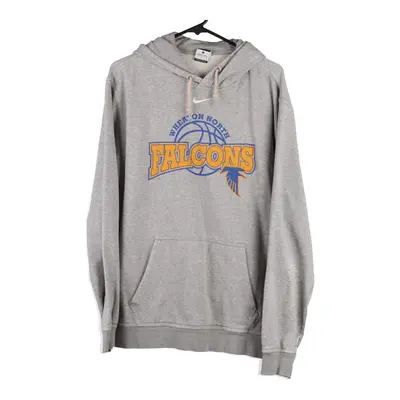 Wheaton North Falcons Nike Hoodie - Large Grey Cotton Blend