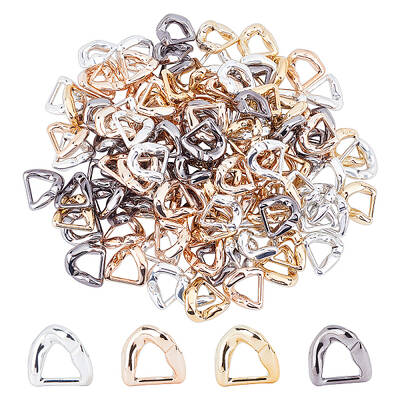 30Pcs 120Pcs 4 Colors UV Plating ABS Plastic Linking Rings