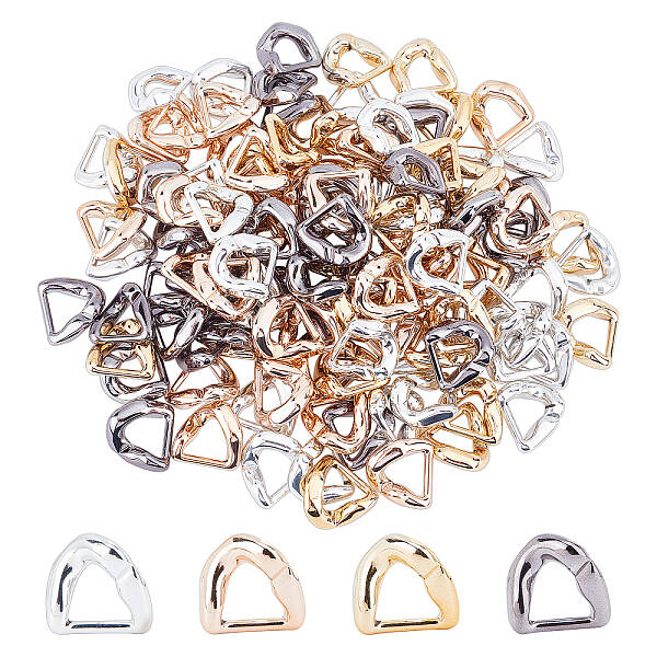 30Pcs 120Pcs 4 Colors UV Plating ABS Plastic Linking Rings