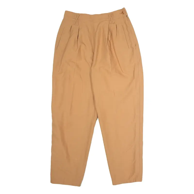 TOGETHER Pleated Womens Trousers Orange Regular Tapered W28 L26