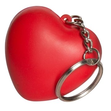150 Customized Heart Keyring Stress Reliever - Multi-Attachment