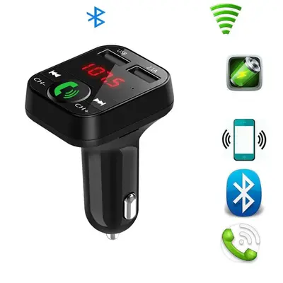 Portable Car Charger, Dual USB Ports Car Charger, Auto Phone Charger Adapter with LED Light, Apple Carplay Adapter, Car Acce...