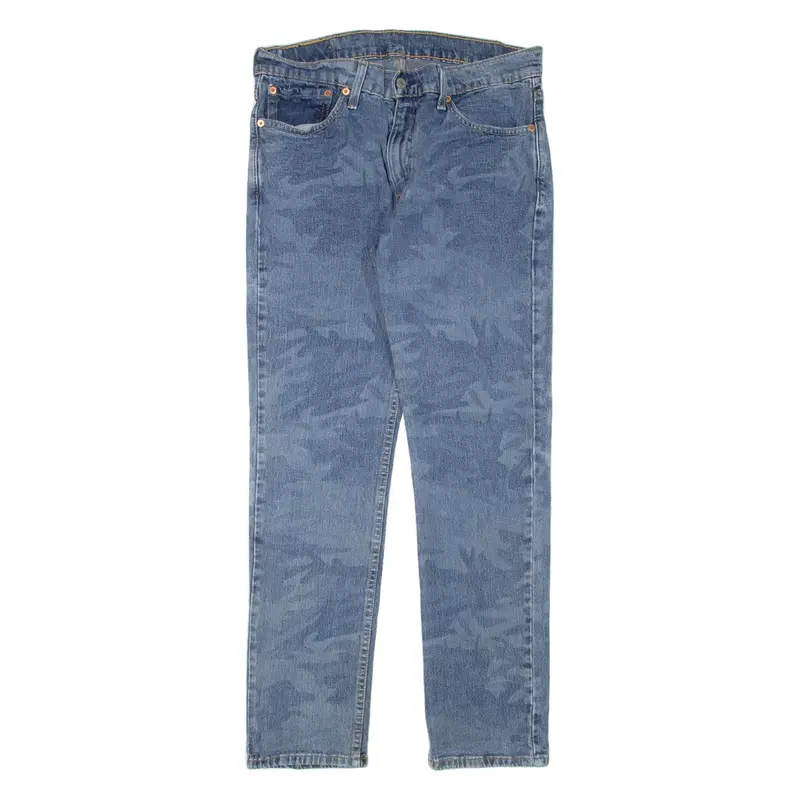 LEVI'S 511 Jeans Camo Mens Blue Slim Straight W32 L30