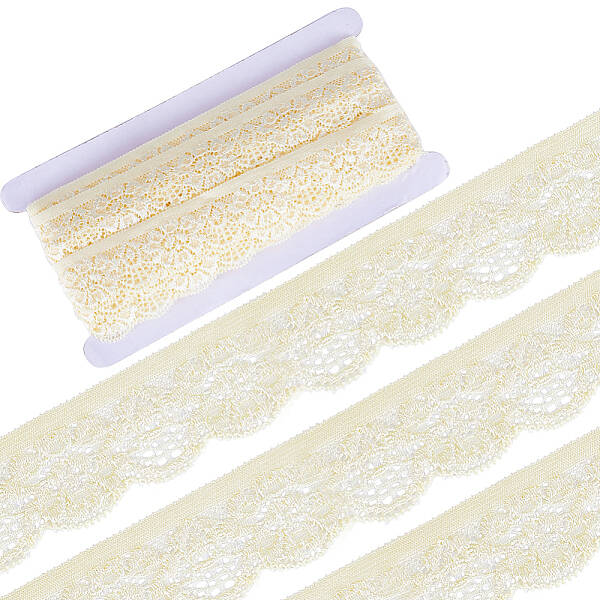 10 Yards Polyester Elastic Lace Trim