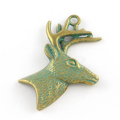 Christmas Reindeer/Stag Zinc Alloy Big Pendants