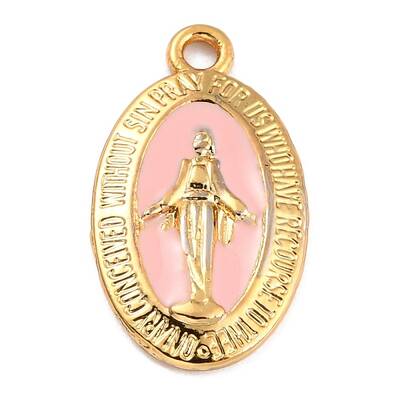 Golden Alloy Enamel Pendants