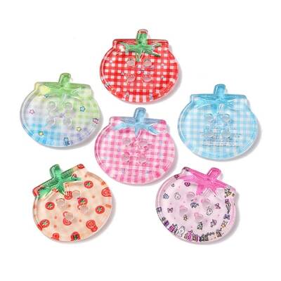 4-Hole Button Plastic Cabochons