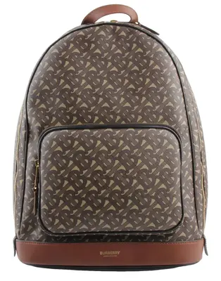 Pre-owned BURBERRY Coated Canvas Backpacks ROCCO MONOGRAM BACKPACK