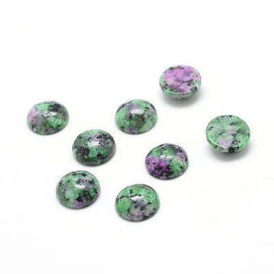 Synthetic Ruby in Zoisite Gemstone Cabochons