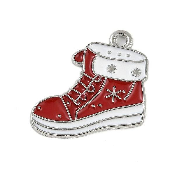 Christmas Theme Alloy Enamel Pendants