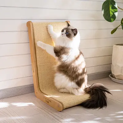 Widen Cat Scratcher, L Shaped Cat Scratching Board, 12.6\