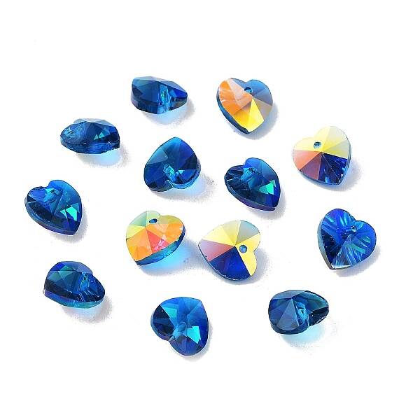 Electroplate Glass Charms